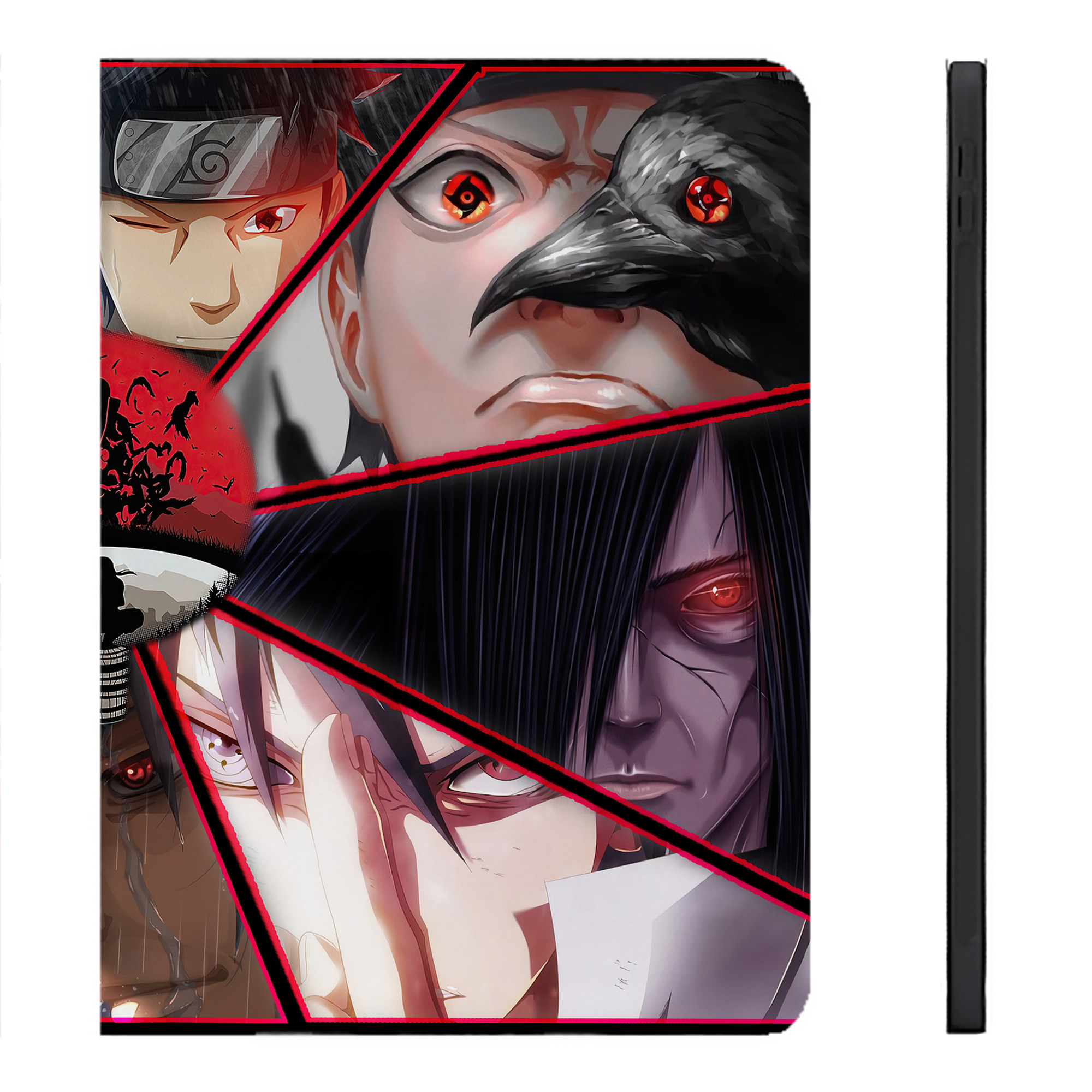 （画像用） NARUTO -ナルト- NARUTO -ナルト- 疾風伝 IPadケース ペンホルダー付き ブックスタイルデザイン